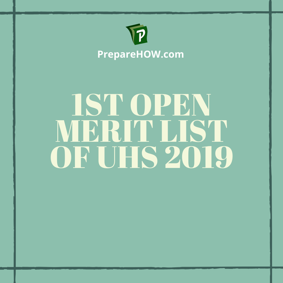 Merit List of UHS
