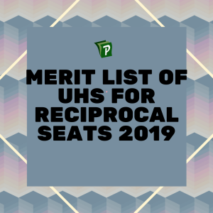 Merit List Of UHS