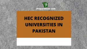 HEC recognized Universities