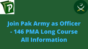 Join pak Army as Officer